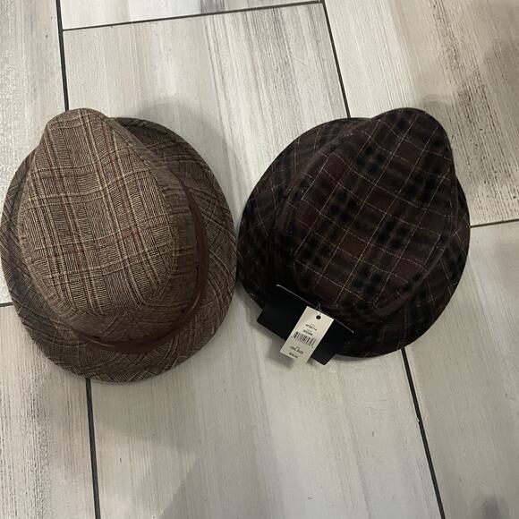 Lot of 2 John Bartlett Fedora Men’s bucket hat Color Brown One Size NWT - Picture 13 of 13